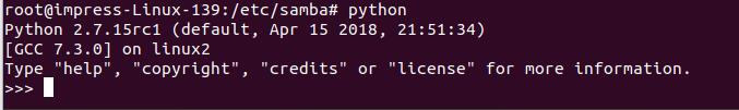 查看Linux是否安装了Python
